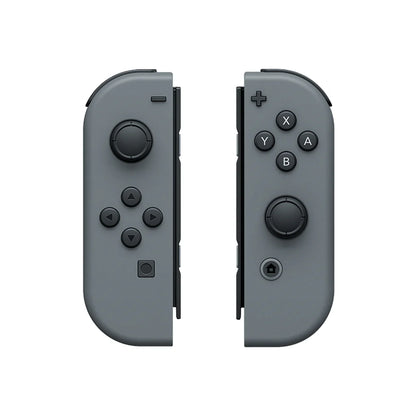 Nintendo Switch system with dock and grey Joy Cons featuring versatile home and portable gaming modes lone joycons