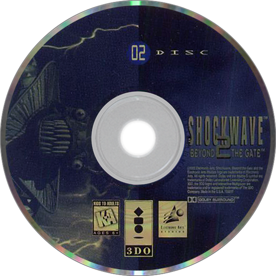 Shock Wave 2: Beyond the Gate disc 2 for Panasonic 3DO (3DO) sci-fi flight combat video game