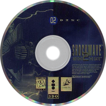 Shock Wave 2: Beyond the Gate disc 2 for Panasonic 3DO (3DO) sci-fi flight combat video game