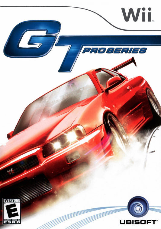 GT Pro Series for Nintendo Wii, cover image for a racing video game with street racing, licensed cars, arcade driving, and competitive motorsports gameplay