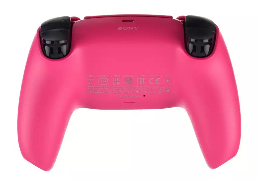 PlayStation 5 DualSense Wireless Controller Nova Pink official accessory immersive gaming haptic feedback adaptive triggers built-in microphone create button back of controller