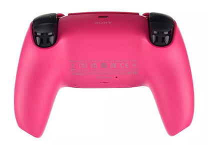 PlayStation 5 DualSense Wireless Controller Nova Pink official accessory immersive gaming haptic feedback adaptive triggers built-in microphone create button back of controller
