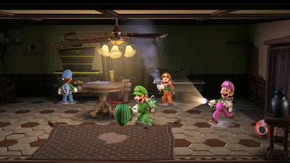 Luigi's Mansion 2 HD Nintendo Switch for retro video game enthusiasts featuring ghost hunting action adventure gameplay puzzle solving haunted mansion exploration Poltergust ghost capturing mechanics charming Nintendo characters cooperative inspired challenges and collectible gaming appeal gameplay 