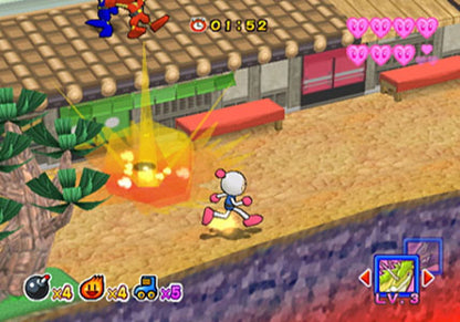Bomberman Jetters GameCube Nintendo GameCube action puzzle game Bomberman franchise maze bombing gameplay multiplayer party battles anime based story modes Hudson Soft explosive strategy gameplay retro gaming GameCube software video game title gameplay