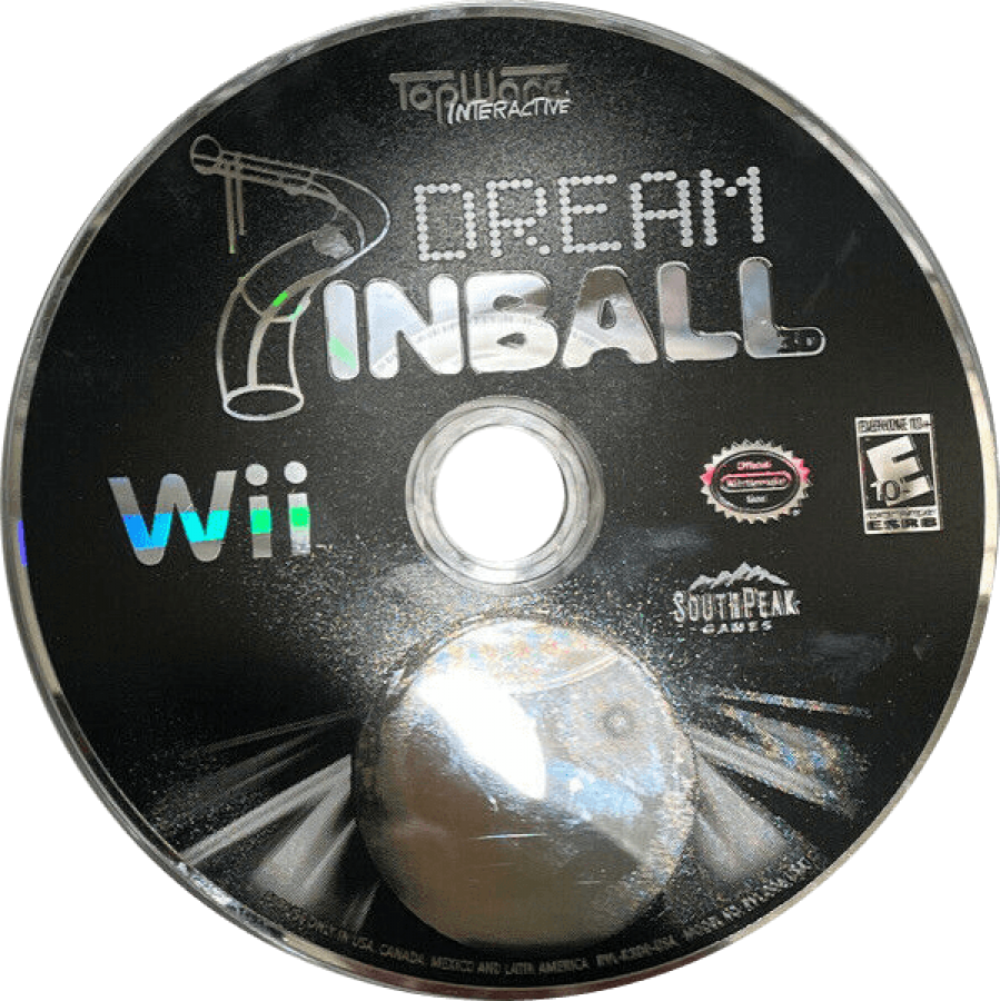 Dream Pinball 3D disc cover art for Nintendo Wii (Wii) video game