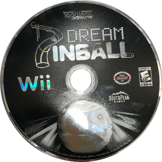Dream Pinball 3D disc cover art for Nintendo Wii (Wii) video game