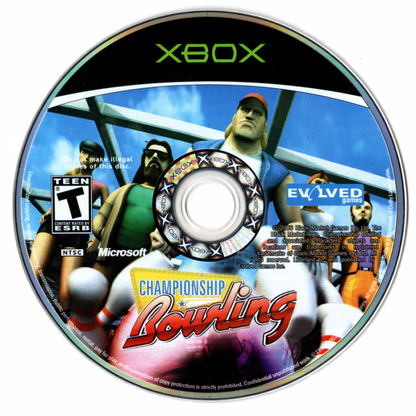 Championship Bowling disc for Xbox (XBOX) video game