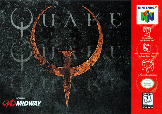 Quake cover art for Nintendo 64 (N64) video game