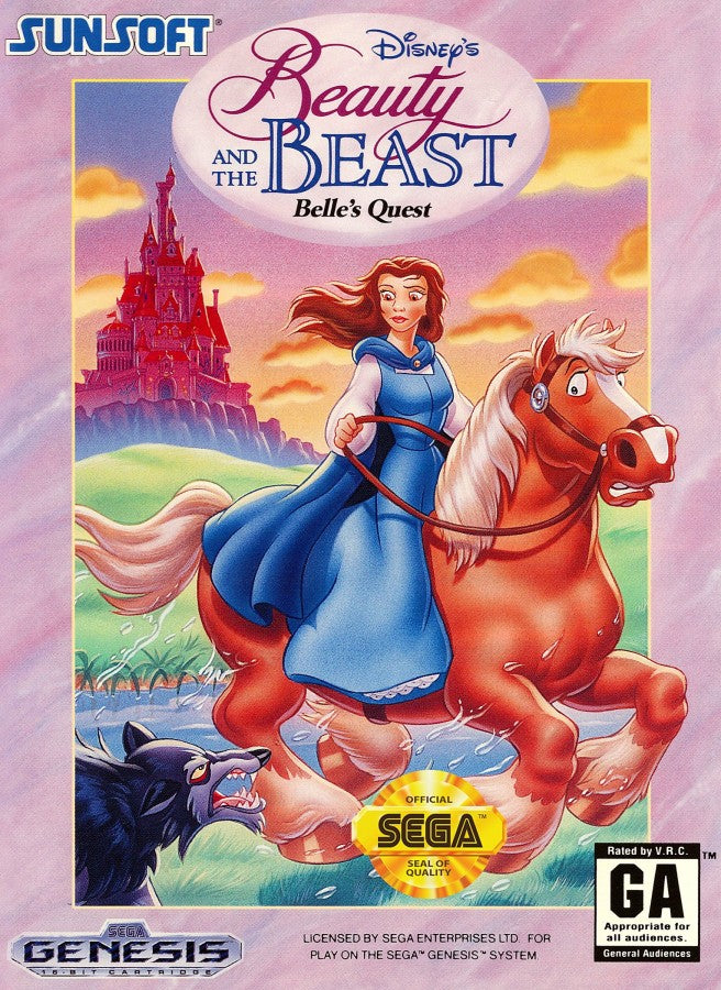 Disney's Beauty and the Beast: Belle's Quest cover art for Sega Genesis (GEN) video game