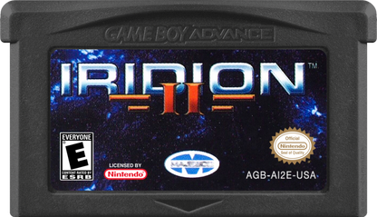 Iridion II game cartridge for Game Boy Advance GBA video game