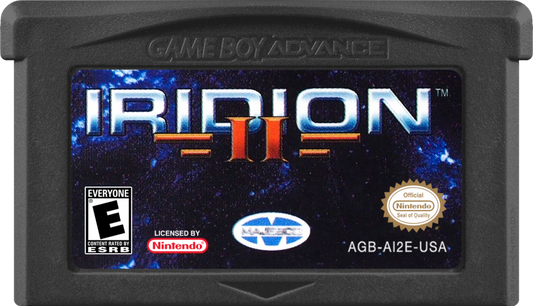 Iridion II game cartridge for Game Boy Advance GBA video game