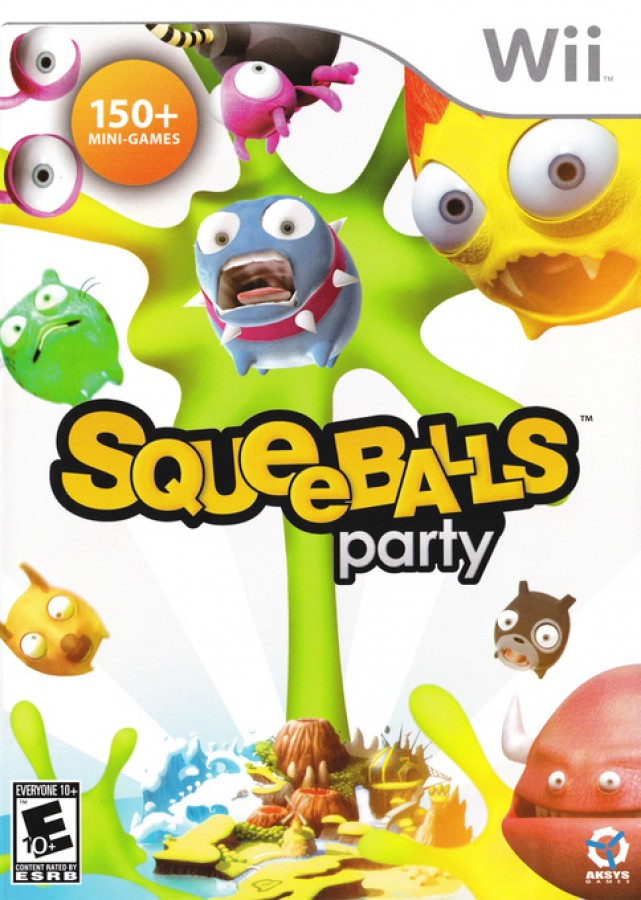 Squeeballs Party – Nintendo Wii (Wii) party mini-game arcade family video game cover art