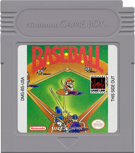 Baseball Game Boy sports baseball video game cartridge