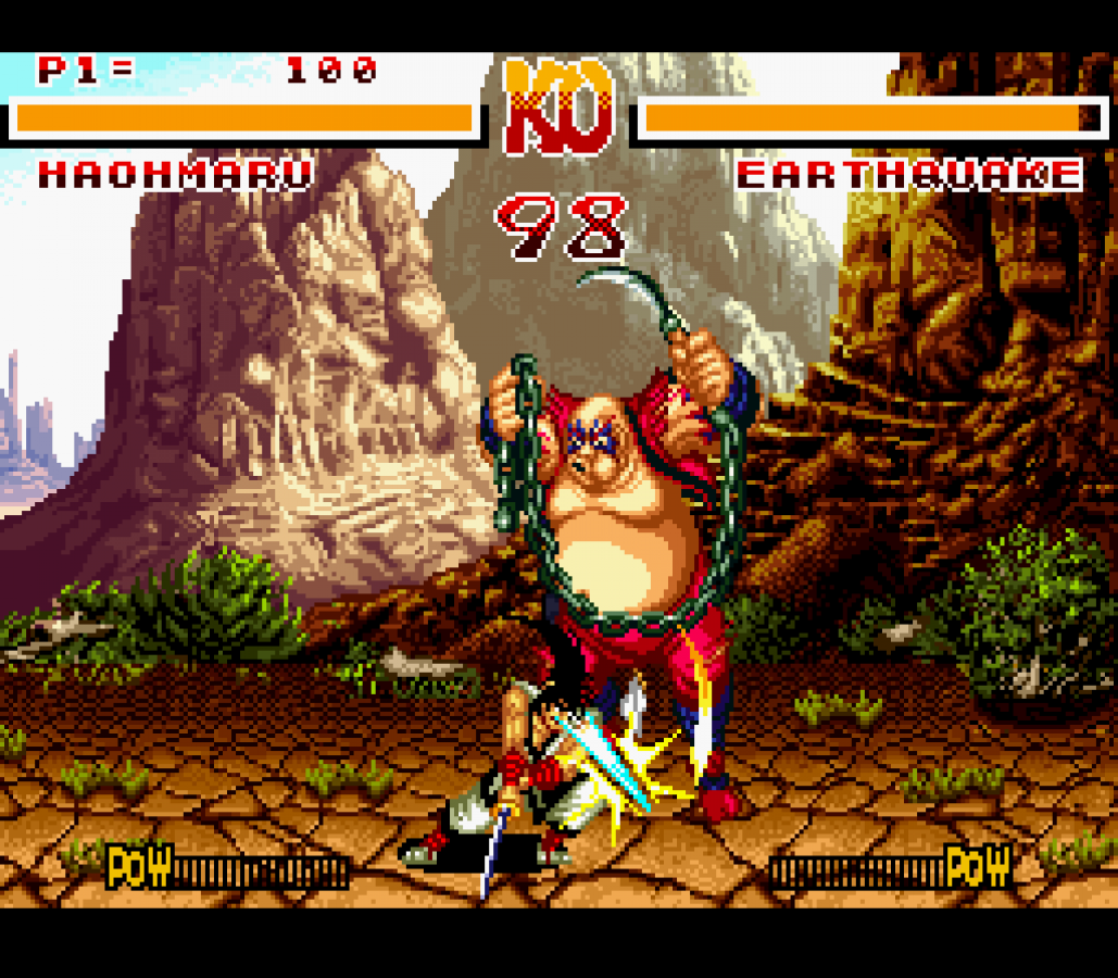 Samurai Shodown gameplay image for Super Nintendo Entertainment System (SNES) retro video game