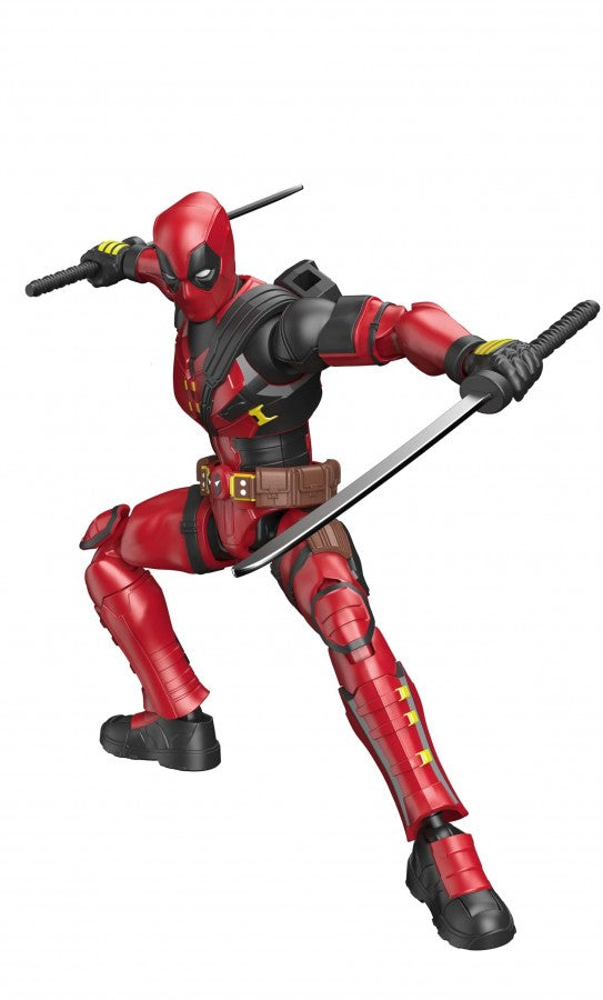 Blokees Marvel Infinity Saga Champion Class Deadpool 81116 model kit, buildable superhero figure, articulated display model, Marvel collectible posed ready for action figure