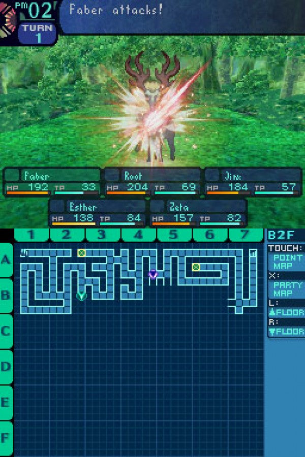 Etrian Odyssey game for the Nintendo DS featuring first person dungeon crawling RPG gameplay with map drawing mechanics party customization and challenging turn based battles in a fantasy labyrinth setting gameplay