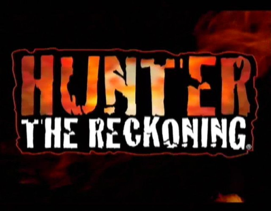 Hunter: The Reckoning retro Xbox video game Hunter The Reckoning co op action horror hack and slash survival combat monster fighting multiplayer dungeon style gameplay console title Xbox release title screen