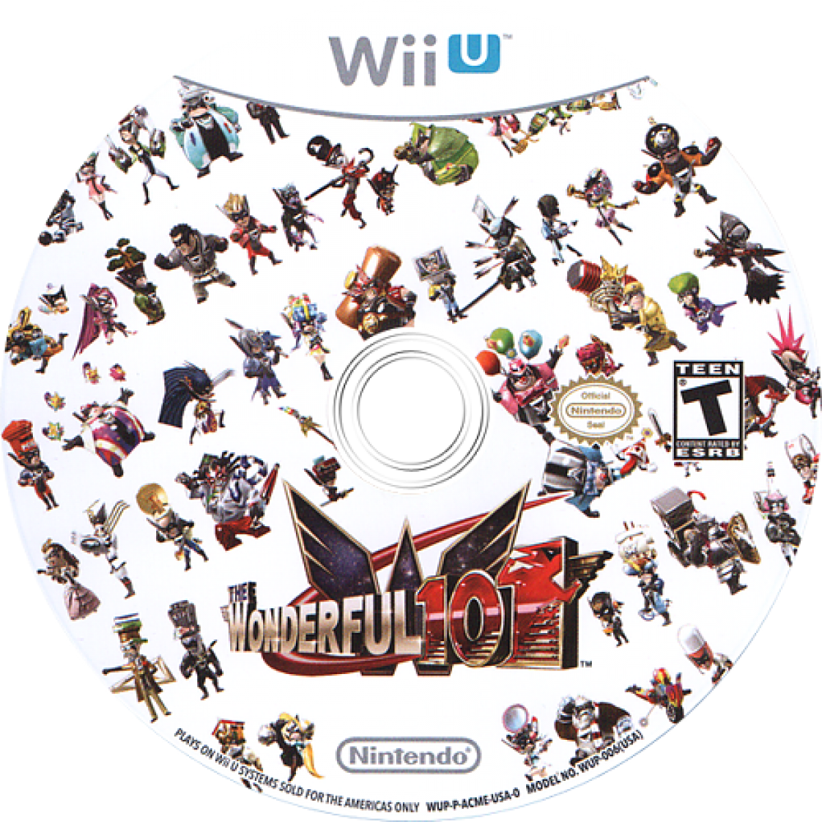 Wonderful 101 disc art for Nintendo Wii U (WiiU) video game