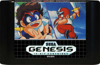 Chiki Chiki Boys Sega Genesis GEN for retro video game enthusiasts featuring side scrolling action platforming gameplay fantasy adventure cooperative multiplayer colorful levels magical abilities challenging enemies classic arcade action and collectible gaming appeal cartrdige