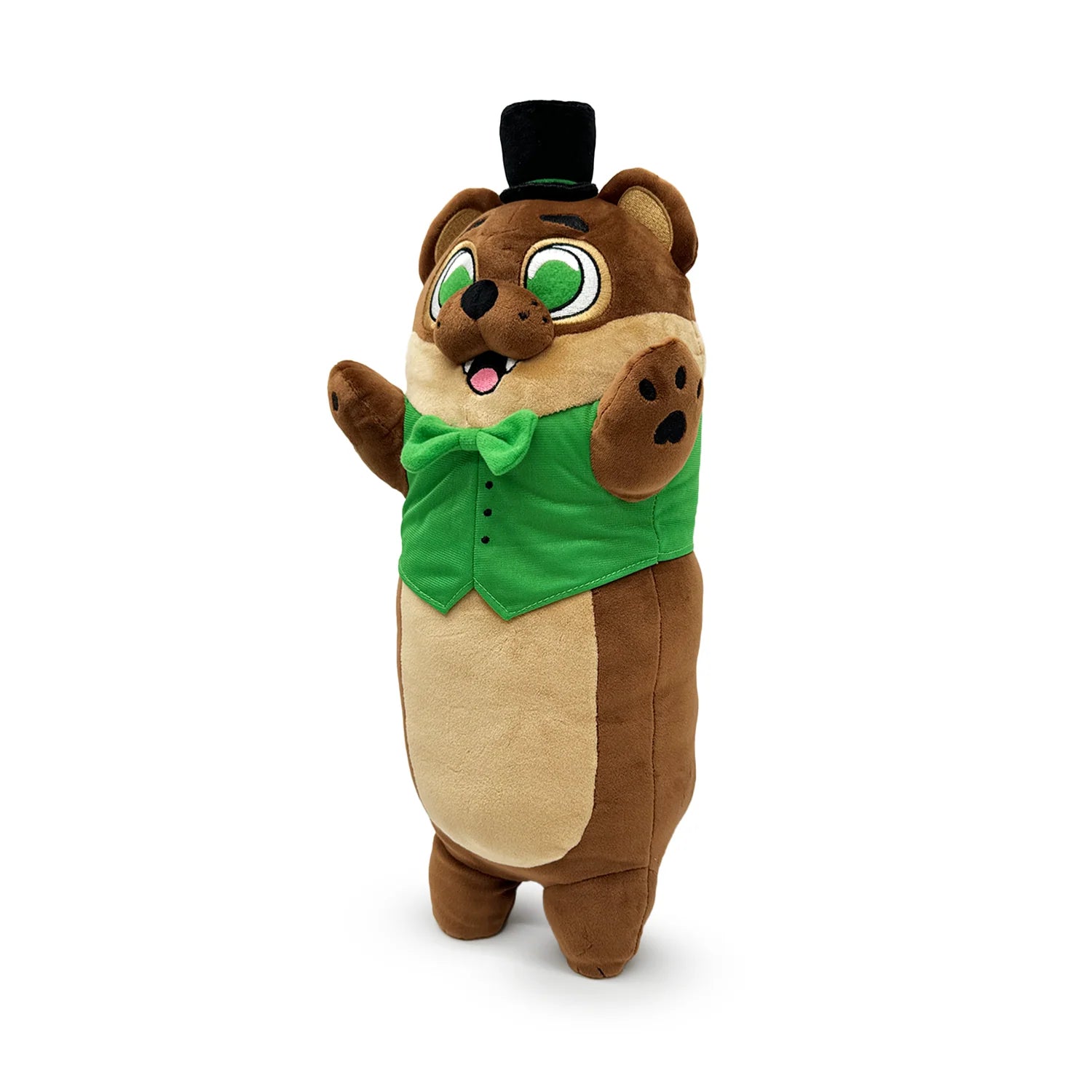 FNAF Fanverse POPGOES Plush collectible Five Nights at Freddy's plush featuring POPGOES character design soft plush construction detailed fanverse styling long plush format huggable collectible gaming merchandise and FNAF fan display appeal side