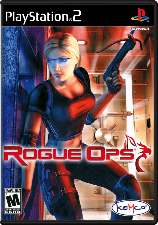Rogue Ops – PlayStation 2 (PS2) video game cover image, stealth-action game.