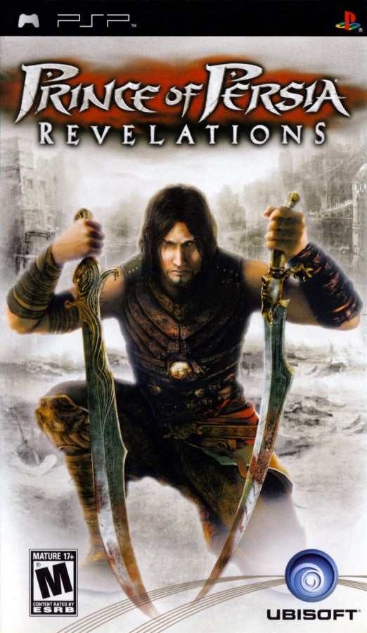 Prince of Persia Revelations PlayStation Portable PSP for action adventure video game fans featuring acrobatic platforming fast paced sword combat time manipulation puzzle solving cinematic storytelling ancient palace exploration challenging traps epic fantasy adventure collectible gaming appeal front cover art