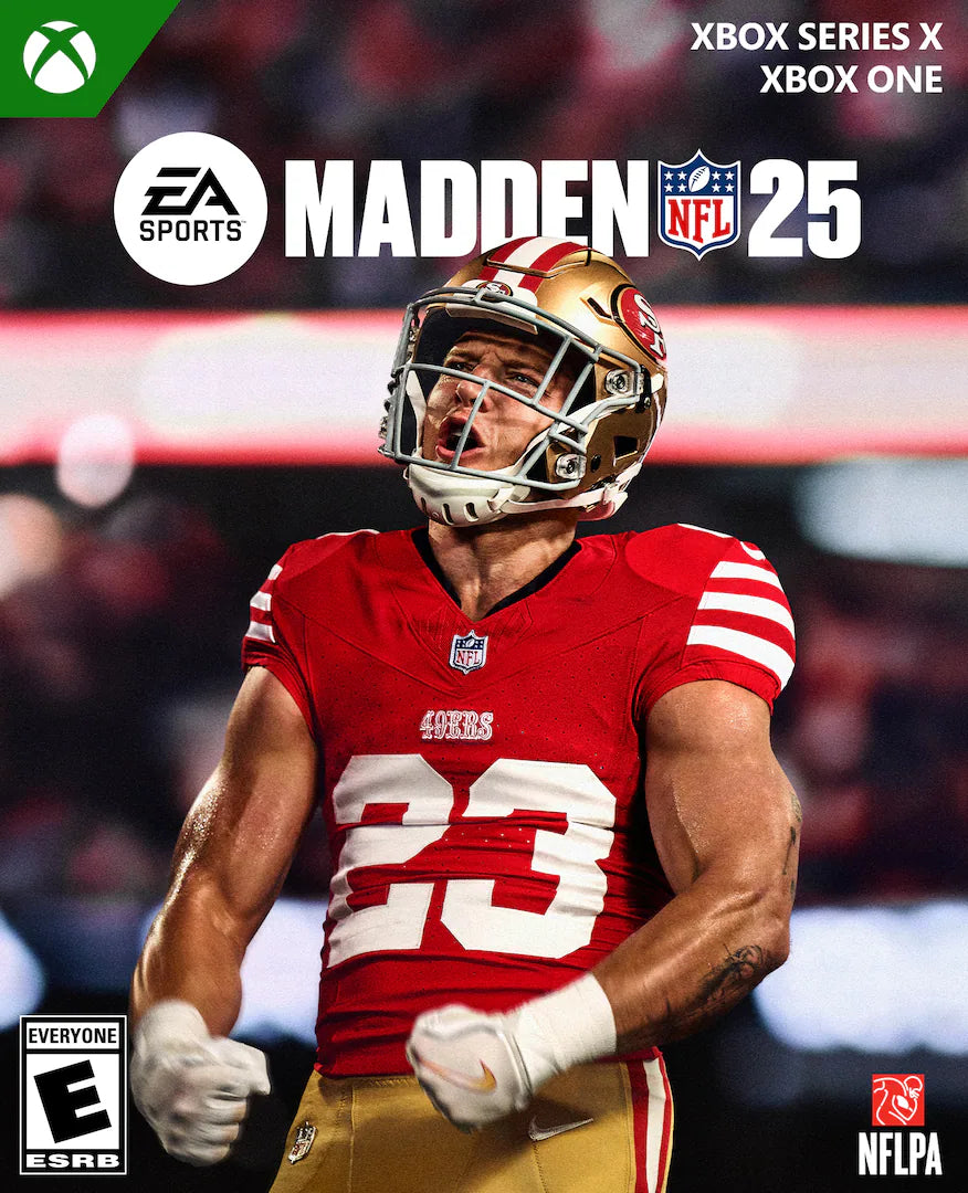 Madden NFL 25 cover art for Xbox Series X (XSX) football sports video game