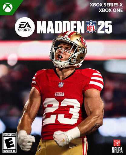 Madden NFL 25 cover art for Xbox Series X (XSX) football sports video game