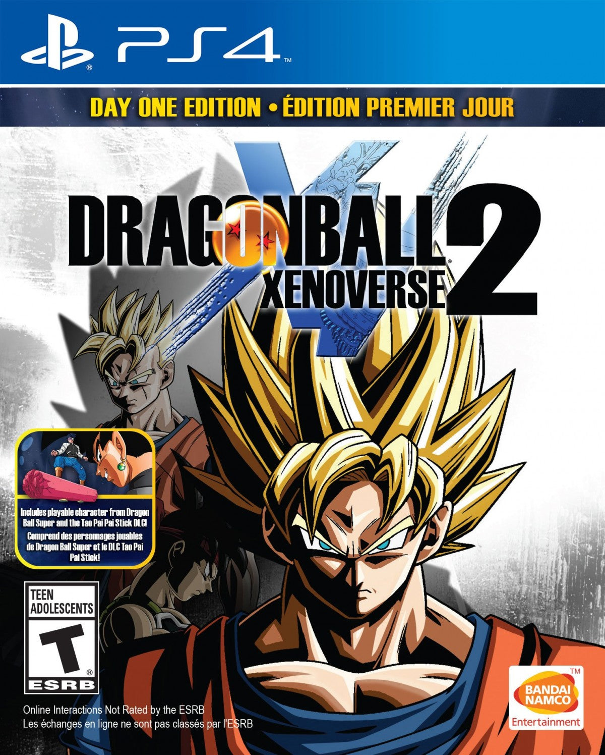 Dragon Ball Xenoverse 2 PS4 game featuring fast-paced anime fighting action, customizable characters, and epic battles from the Dragon Ball universe cover art