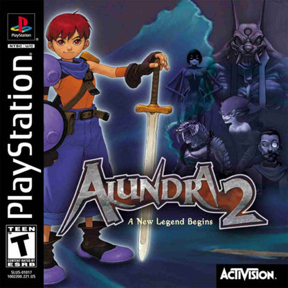 Alundra 2 retro fantasy action adventure RPG game for PlayStation 1 (PS1) cover art
