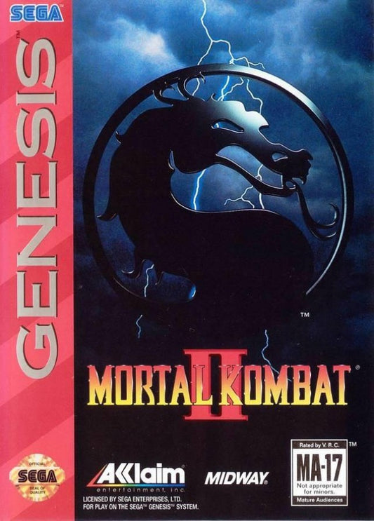 Mortal Kombat II cover art for Sega Genesis (GEN) video game