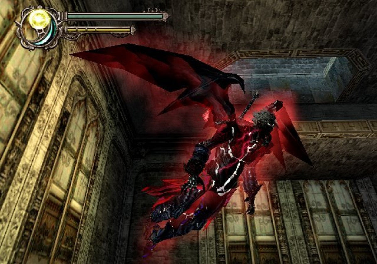 Devil May Cry 2 PlayStation 2 PS2 video game, action hack and slash, stylish combat, demon hunting gameplay, classic Capcom title gameplay screenshot