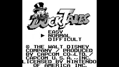 Duck Tales Game Boy Disney platformer action video game Scrooge McDuck treasure hunting pogo jump cane bounce Capcom NES port handheld retro classic 8-bit gameplay screenshot