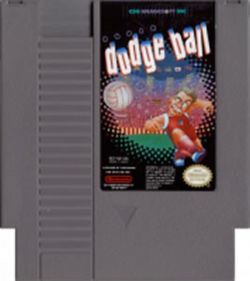 Super Dodgeball Nintendo Entertainment System NES sports video game featuring fast-paced dodgeball matches team-based competition powerful throws special moves international teams challenging opponents and classic Nintendo Entertainment System NES gameplay collectible retro gaming appeal NES cartidge