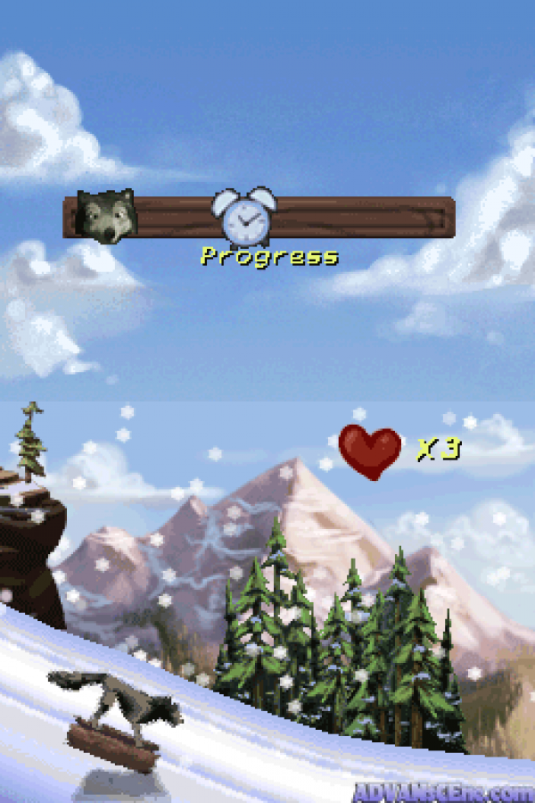 Alpha and Omega gameplay for Nintendo DS (DS) animated family adventure video game