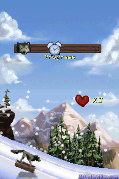 Alpha and Omega gameplay for Nintendo DS (DS) animated family adventure video game