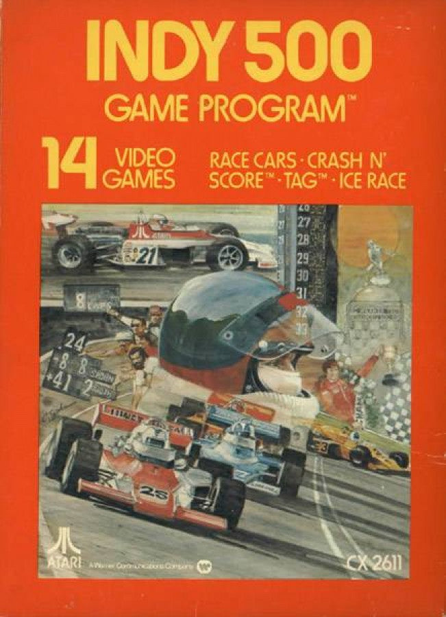 Indy 500 cover art for Atari 2600 video game