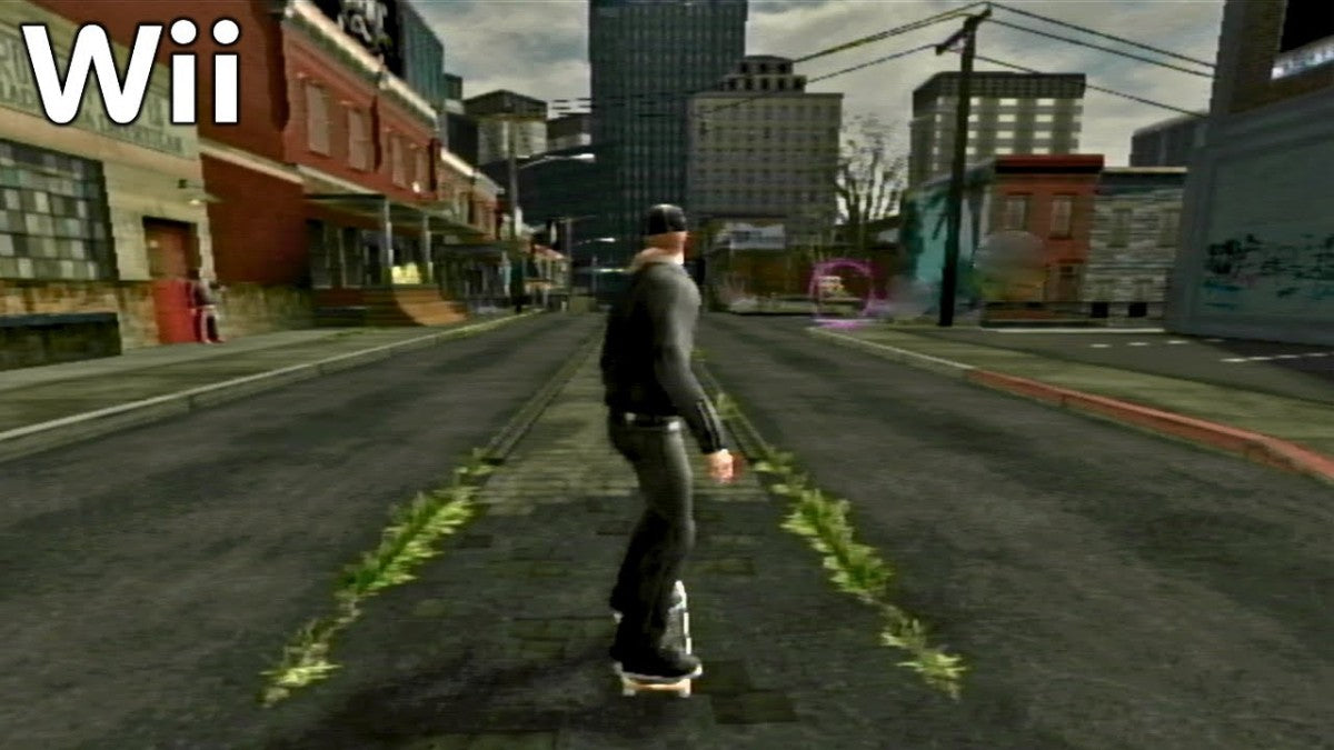 Tony Hawk’s Proving Ground gameplay for Nintendo Wii (Wii) featuring customizable skaters, motion‑controlled tricks, and career progression across diverse skate parks.