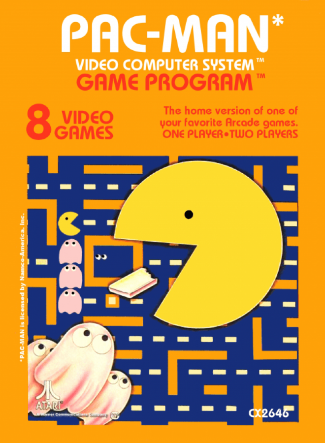 Pac-Man cover art for Atari 2600 (2600) video game