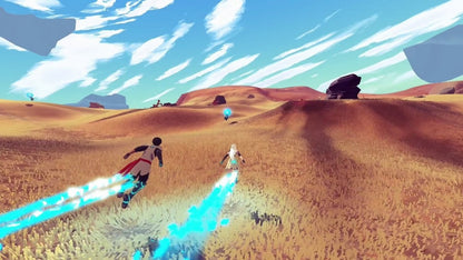 Haven Limited Run Collector’s Edition for the PlayStation 4 featuring a romantic sci fi RPG experience with exploration cooperative gameplay turn based battles and a premium physical set including collectibles and special packaging gameplay