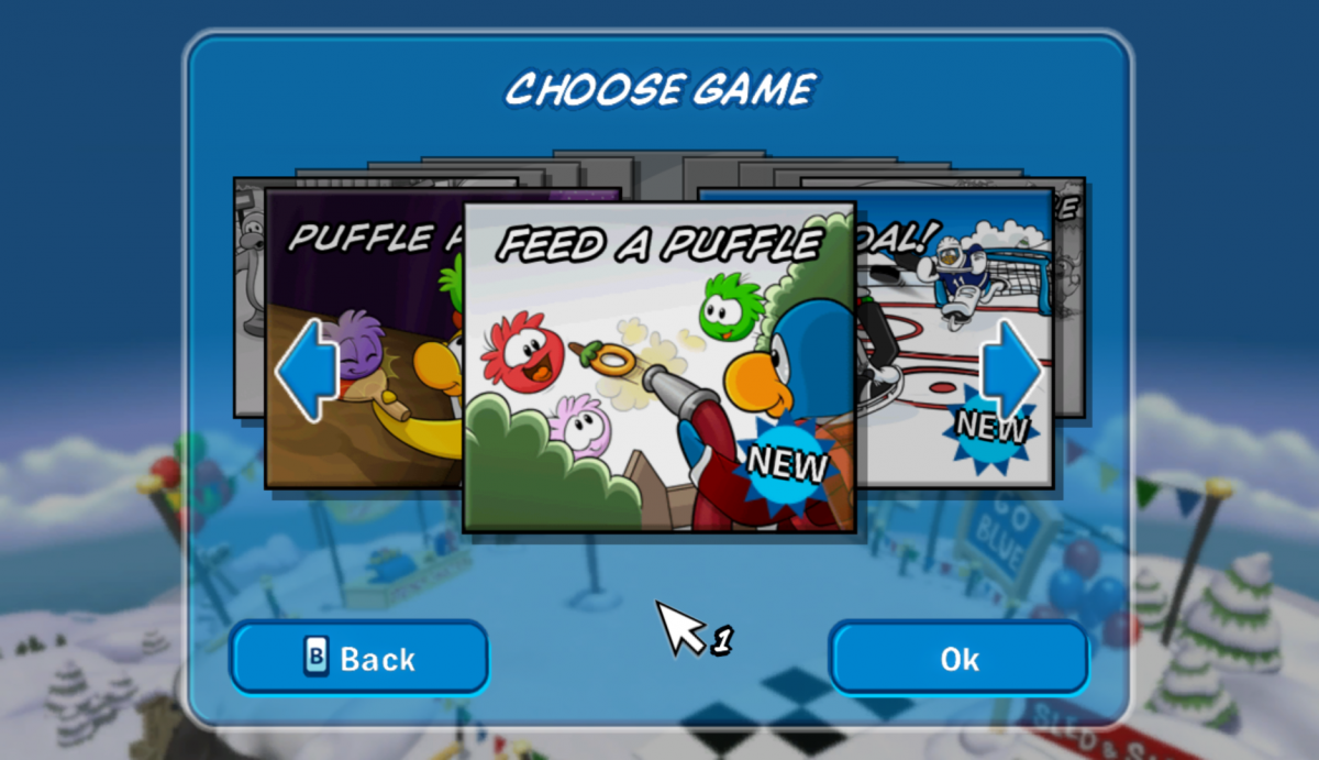 Club Penguin: Game Day gameplay art for Nintendo Wii (Wii) video game