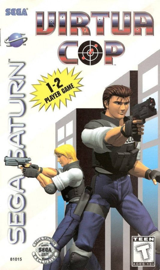 Virtua Cop cover art for Sega Saturn (SS) video game