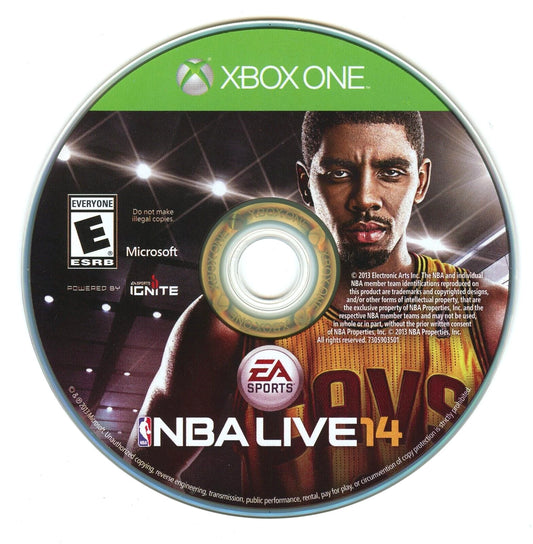 NBA LIVE 14 disc for Xbox One (XONE) sports basketball video game