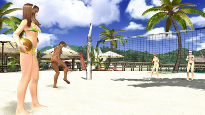 Dead or Alive Xtreme Beach Volleyball Xbox sports and mini-games title featuring characters playing beach volleyball in tropical settings gameplay