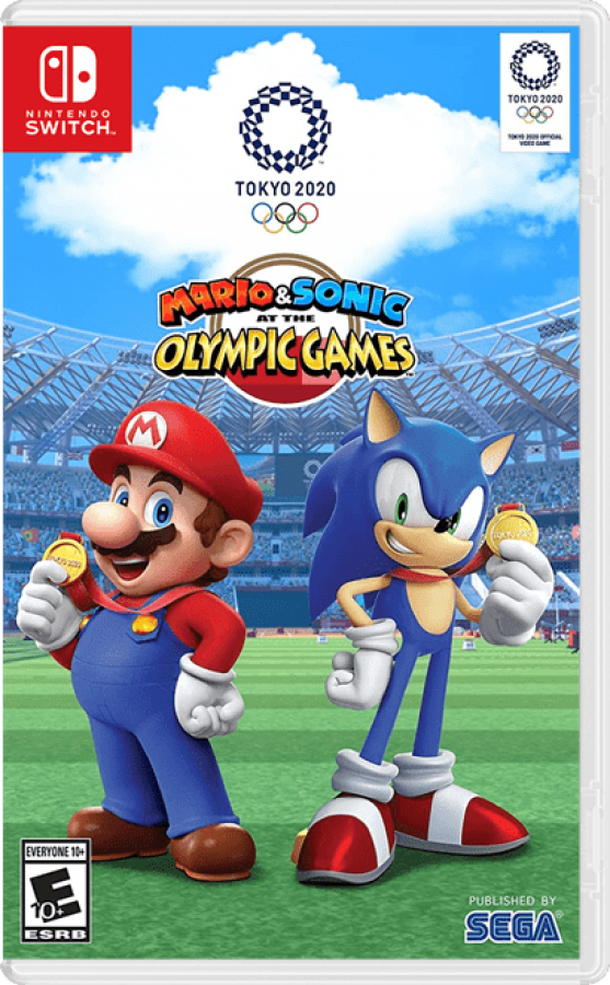 Mario and Sonic at the Olympic Games Tokyo 2020 cover art for Nintendo Switch NS video game