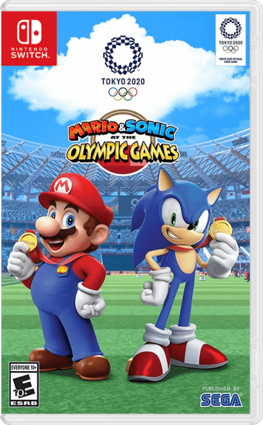 Mario and Sonic at the Olympic Games Tokyo 2020 cover art for Nintendo Switch NS video game