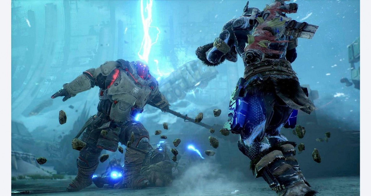 Outriders: Worldslayer gameplay for Xbox Series X (XSX) cooperative action shooter RPG video game