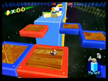 Super Mario Sunshine gameplay for Nintendo GameCube (GC) 3D platforming adventure video game