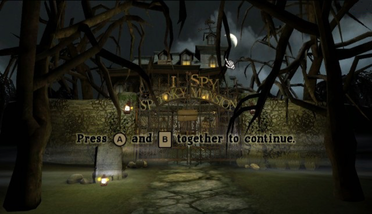 I Spy: Spooky Mansion – Nintendo Wii (Wii) hidden object puzzle adventure video game title screen