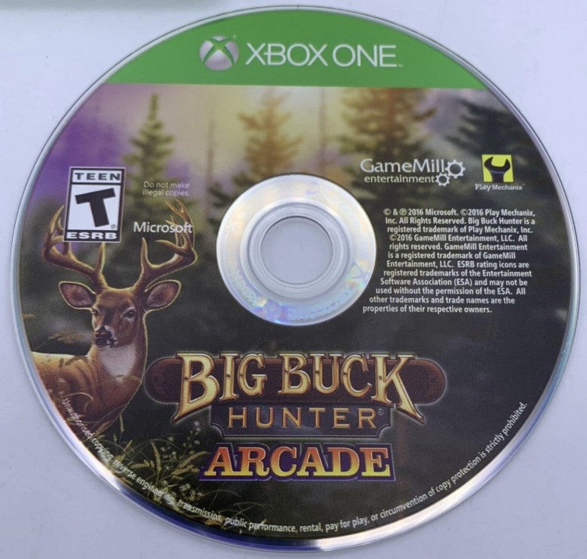 Big Buck Hunter Arcade – Xbox One (XONE) disc for fast-paced arcade hunting shooter game